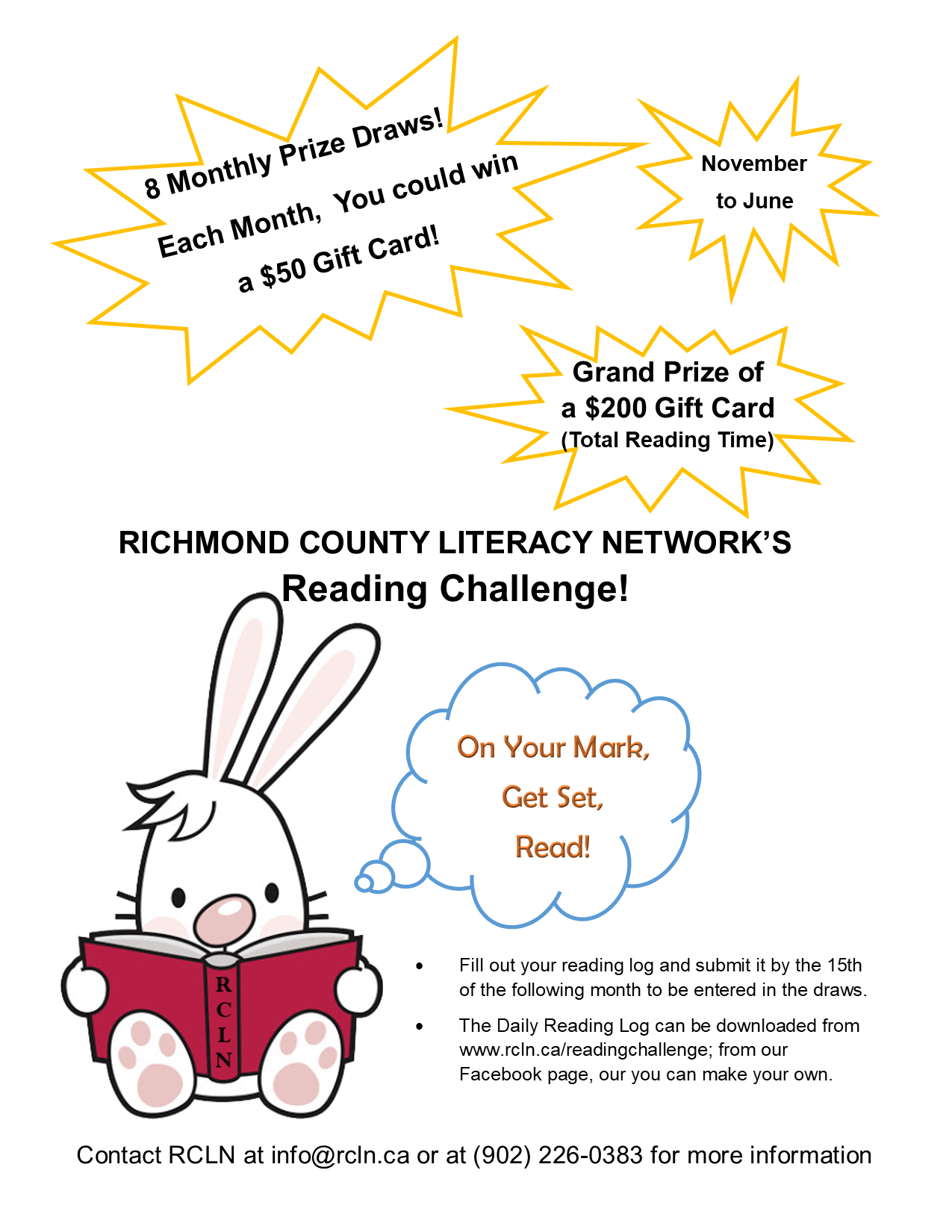 2020 Reading Challenge Poster